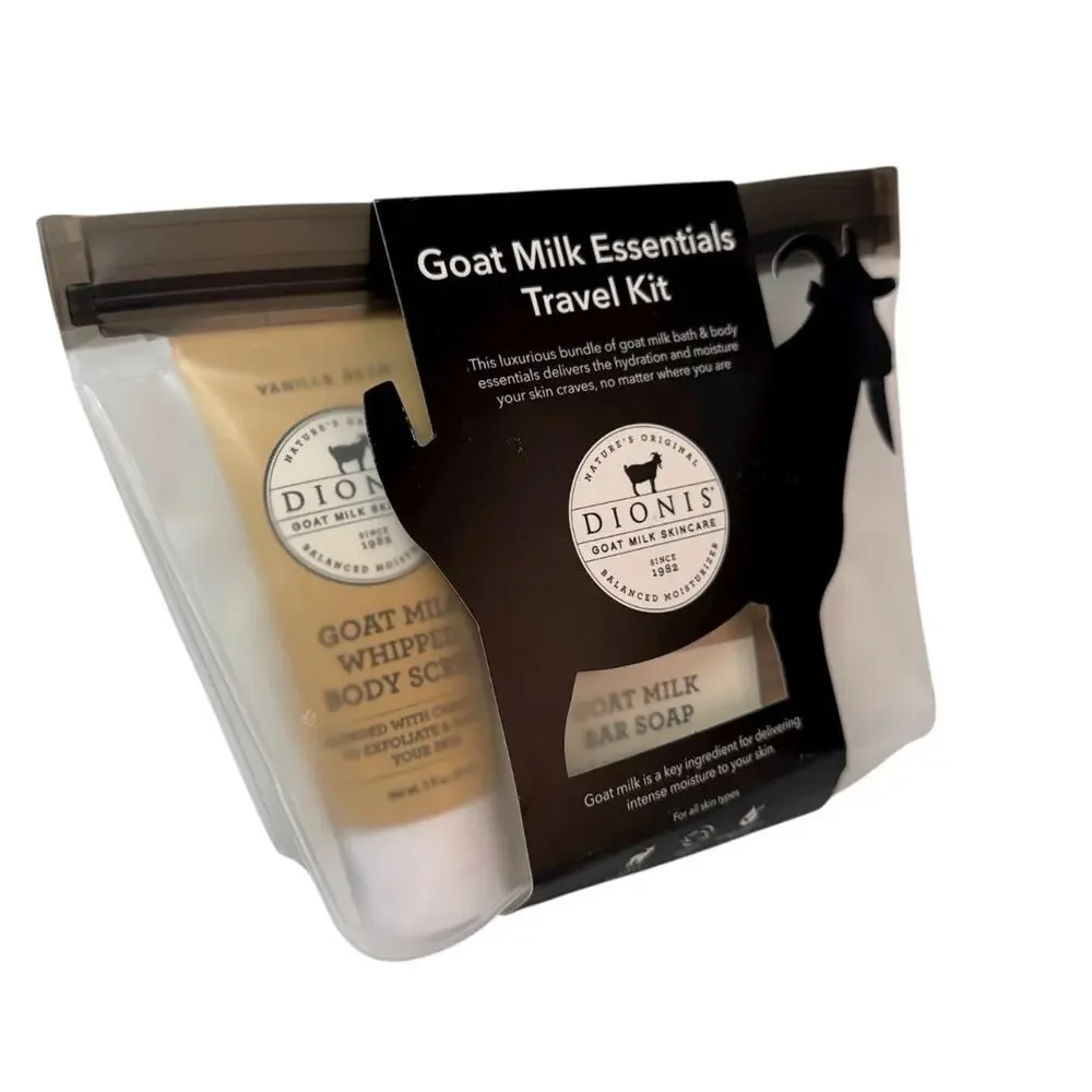 Dionis Goat Milk Vanilla Bean 6 Pc Travel Skincare Gift Set New